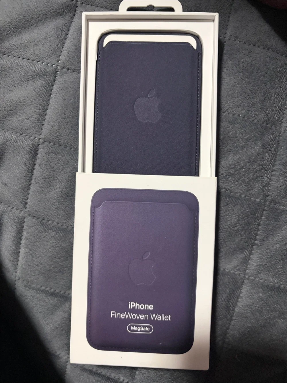 iPhone Midnight Purple MagSafe Leather Wallet